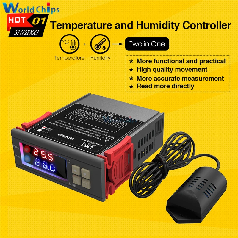 DC 12 V W1209WK Digital LED Relé Termostato regulador de temperatura con BSG