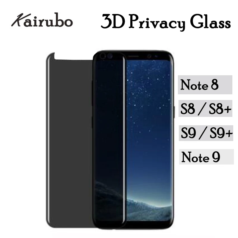 3D &quotанти шпионское&quot стекло для samsung Galaxy S8 Plus S9 конфиденциальность чехол
