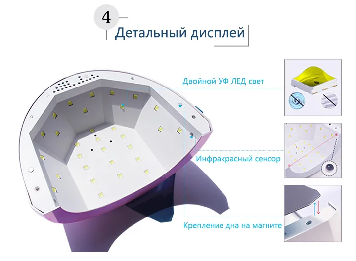 COMNAIL Colorful 48W SUNONE Professional LED UV Nail Lamp for Nail Gel Polish LED Nail Light Nail Dryer UV Lamp