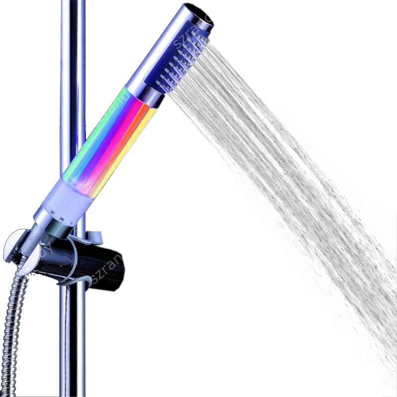

Multicolor changing fast flashing LED Light Bathroom rgb shower head without color box 8008-A13