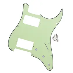 HH ST электрогитара Pickguard скретч пластина 3Ply 11 отверстий мятный зеленый для FD Strat Стиль гитары
