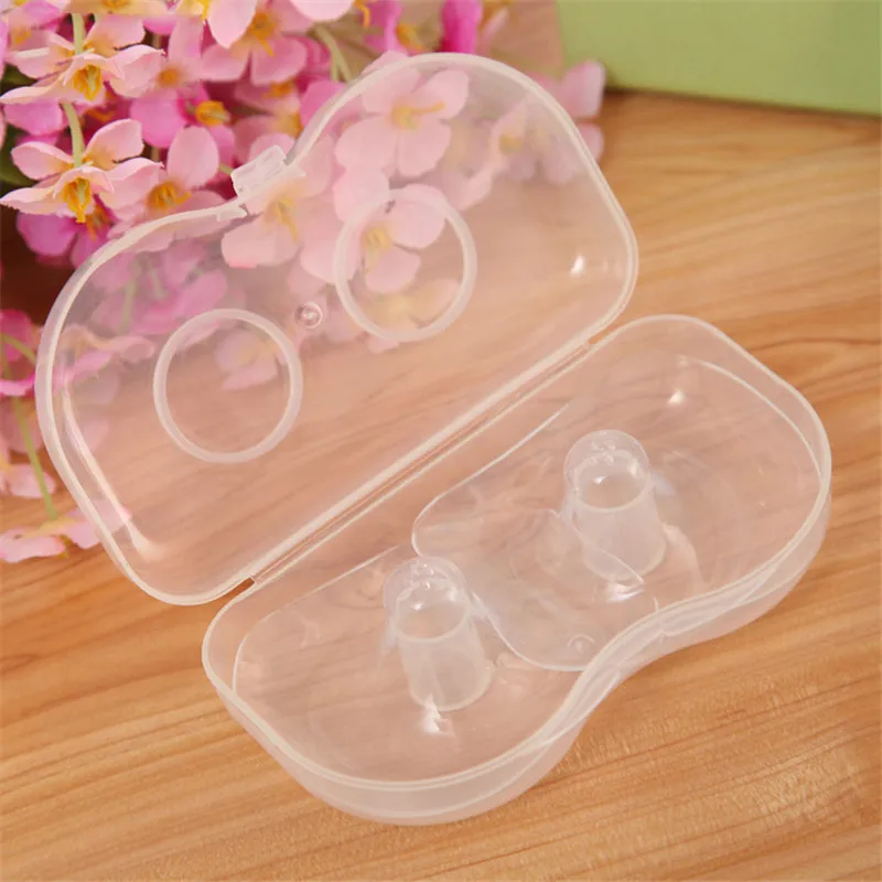 

2 PCS Silicone Nipple Protector Feeding Mother Nipple Protection Protective Cover Breastfeeding Breast Milk Silicone Nipple
