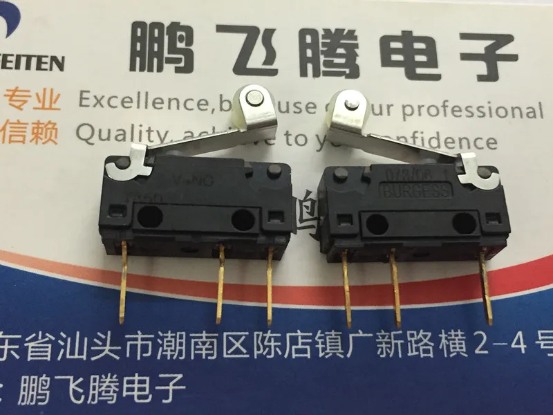 Original new 100% V4NC micro switch 3pin with roller swing lever travel limit press V4NCT8A1 5A250V | Обустройство дома