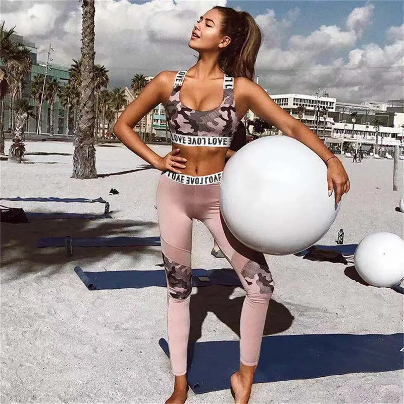Z & P2019Female спортивный костюм Женская одежда для фитнеса спортивная набор йоги