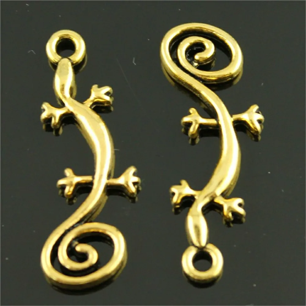 

15pcs 3 Colors Chameleon Pendant Charms For Jewelry Making Lizard Charms Charm Gecko 11x29mm