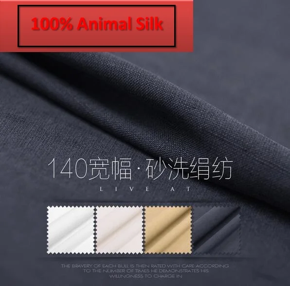 100% Pure mulberry Soft Rustic ancient flavor sand washing silk cloth ...