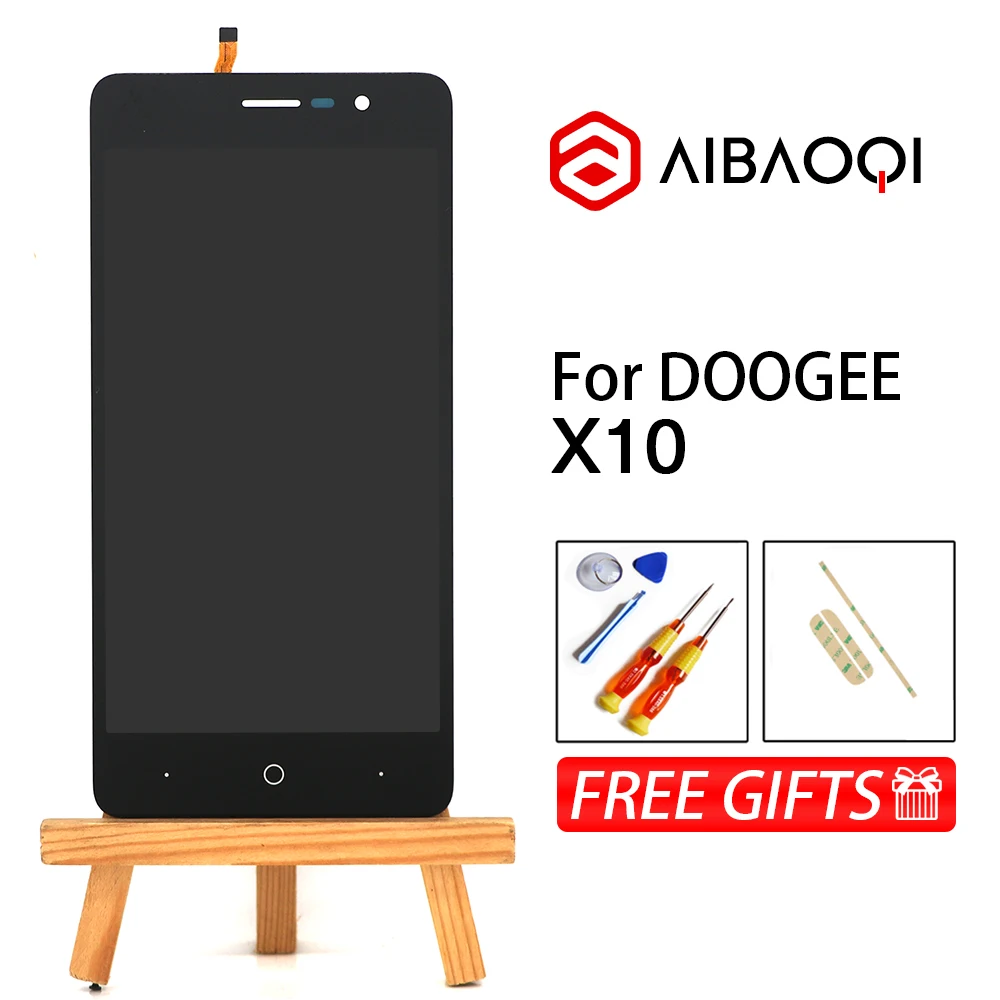 

AiBaoQi New Original 5.0 inch Touch Screen+854x480 LCD Display Assembly Replacement For Doogee X10 Phone