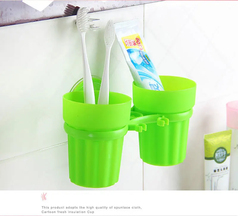 Креативный всасывающий парный тумблеры для ванной комнаты держатель для зубной пасты и щетки для мытья ванной комнаты костюм для влюбленных домашних экологически чистых чистящих чашек