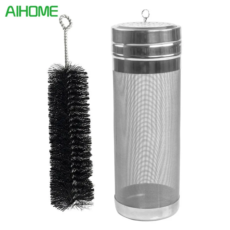 

Stainless Beer Keg Dry Hoping 7x18cm Hopper Spider Strainer Home Brew Hop Mesh Filter