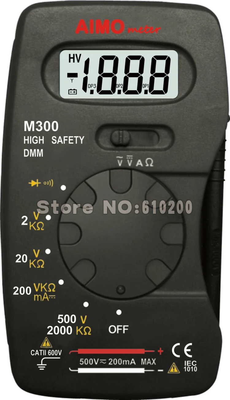Vehicle Tools Automotive AIMOmeter M300 Pocket Size Digital multimeter