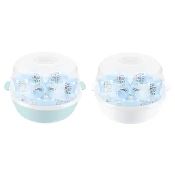 

Infant Bottle Safety Microwave Steam Sterilizer Set BPA Free Baby Bottle Sterilizer Nipples Pacifiers Disinfection Steam Box