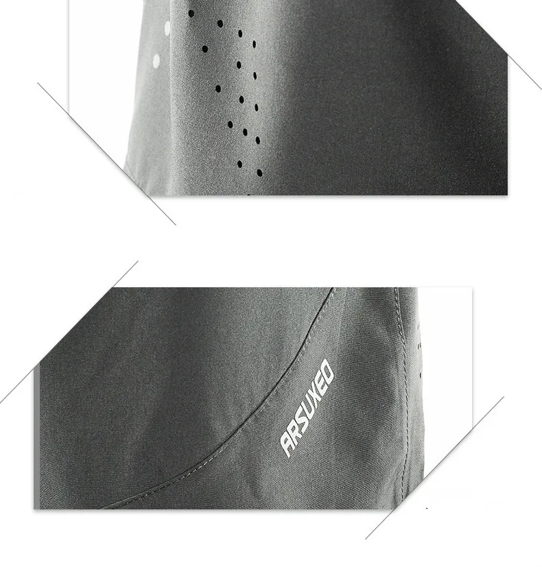 ARSUXEO 2 в 1 мужские спортивные шорты с тремя четвертями, колготки, короткие леггинсы, шорты для йоги, пробежки, бега с карманом на молнии сзади