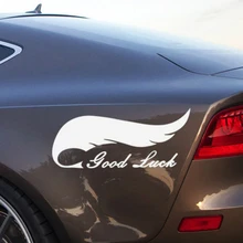 

New Feather Scratched Car Stickers Cute Cool Goodluck Decal Car Body Tail Door Side Auto&Motorcycle Stickers Car Accessories