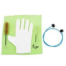 Новейший Brasswind инструмент труба тромбон туба Рог Набор для очистки инструмент с чистящей тканью перчатки для причесывания