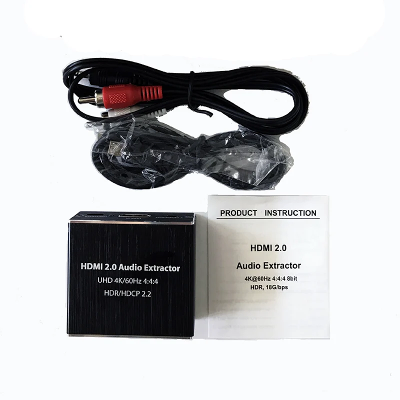 Hdmi 2,0 HDMI аудио экстрактор+ оптический TOSLINK SPDIF+ 3,5 мм стерео аудио экстрактор конвертер HDMI 2,0 аудио сплиттер