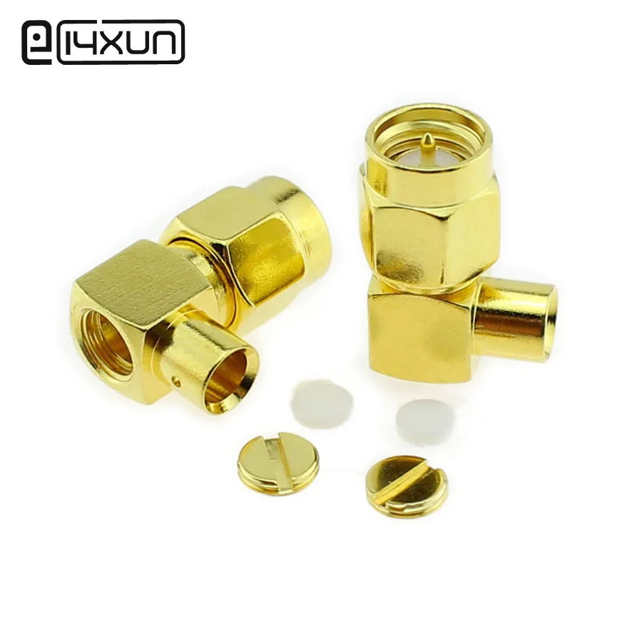 1pcs RF Coaxial Connector SMA JWB3 90 Degrees SMA Male Plug Copper 670 ...