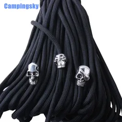 20pec/lot Keychain Ring Buckle DIY String outdoor paracord accessories Pendant Metal Skull beads Pirate Camping 20pec/lot Keychain Ring Buckle DIY String outdoor paracord accessories Pendant Metal Skull beads Pirate Camping