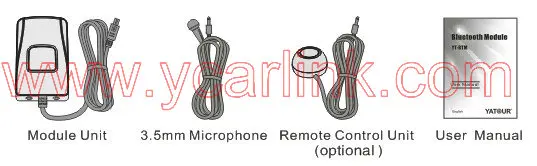 131/5000 Bluetooth Hands Free наборы автомобильных модулей(YT-BTM)+ пульт дистанционного управления(Yt-oar)-Hands Free мобильный телефон