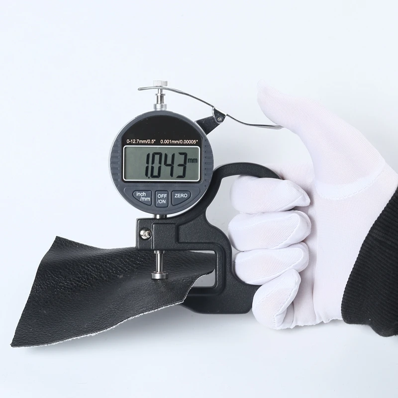 Digital thickness gauge meter 0.001mm 10mm portable LCD electronic micrometer micron thickness tester with RS232 data output