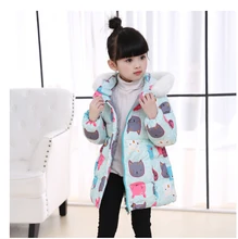 Good quality New Children Winter Jacket Girls WarmThickened Down Coat Kids Causal Outdoor Snow Coat Outerwear HB1035