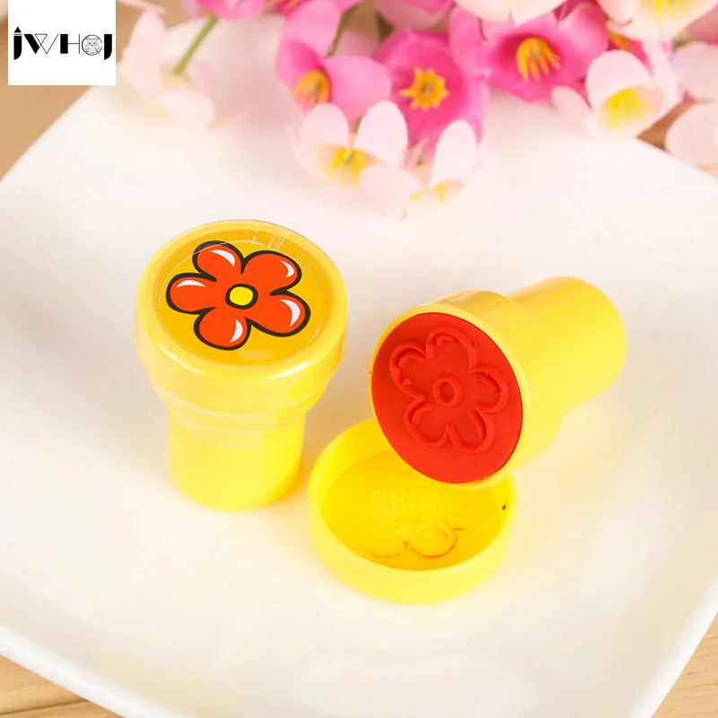 JWHCJ-Flowers-Stamp-children-diy-Handmade-Scrapbook-Photo-Album-students-Stamps-Diary-Decor-Forniture-teacher-seal