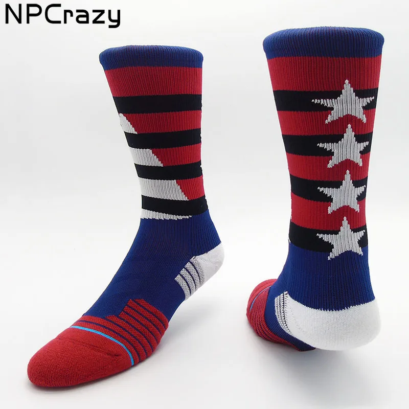 

Socks Compression Sock for Men American Flag PATRIOTS Running Socks Men Nylon Cycling Training Athletic Skateboard Weed Sock