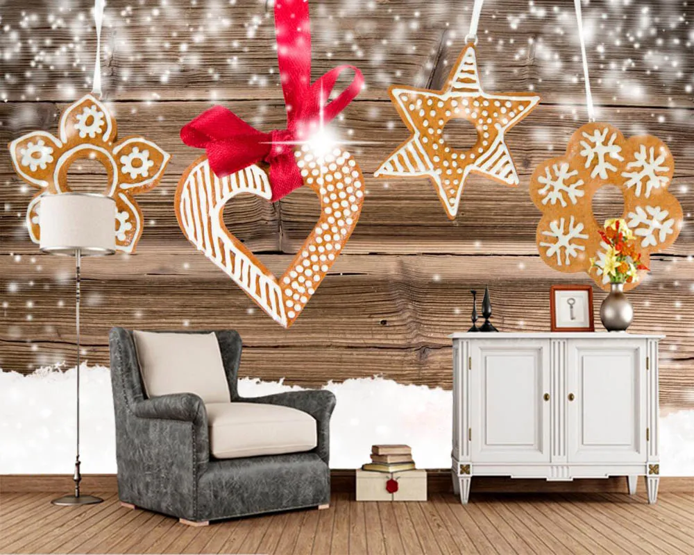 Christmas Living Room Wallpaper Designs