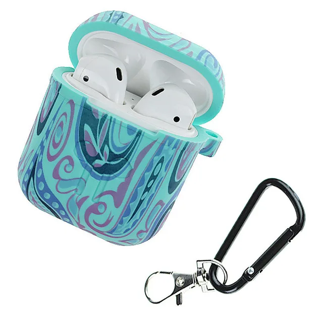 

HobbyLane Silicone Shockproof Protector Cover Case Carabiner for Airpods Case i10 i12 TWS Earphone Protective Case Cover d15