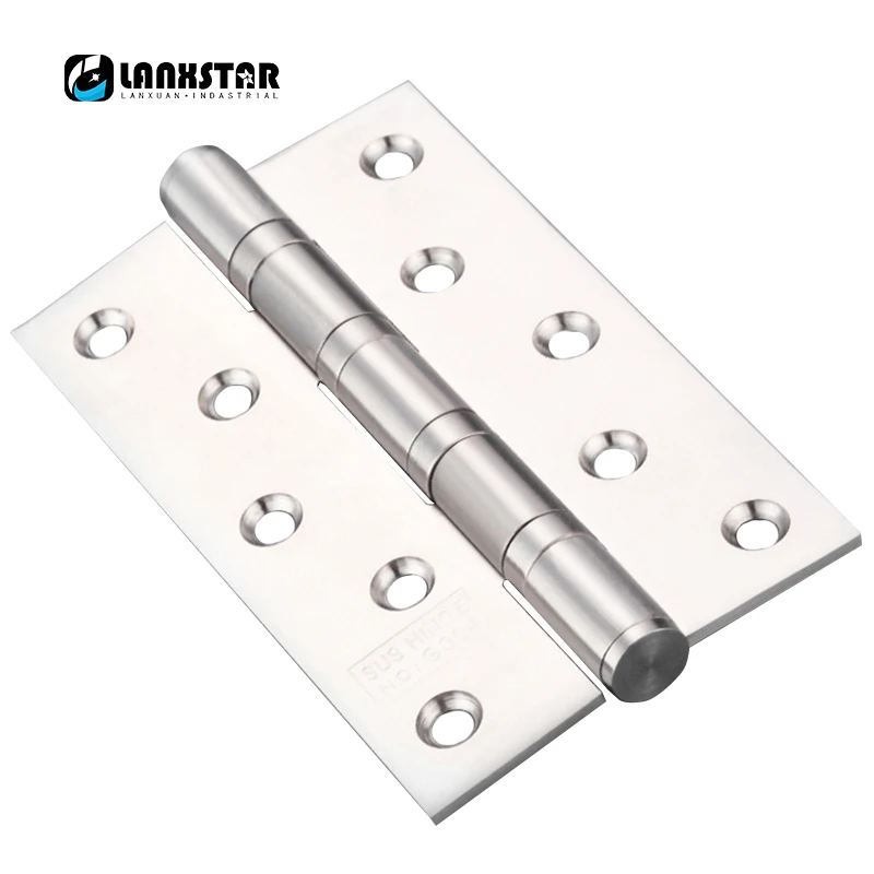 

5 inch Genuine 304 Stainless Steel Casement Door Hinges Free Slot Silent Bearing Design Mute Hinge