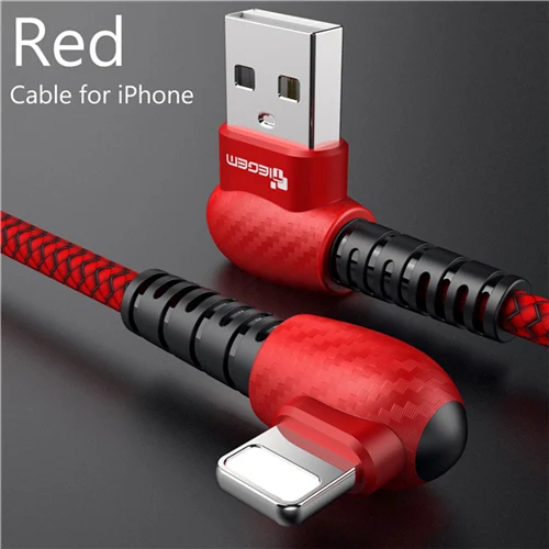 TIEGEM USB кабель для iPhone X XS MAX XR 8 7 6 5 6s S usb type C кабель зарядное устройство Micro USB кабель кабели для мобильных телефонов - Цвет: Red for iphone