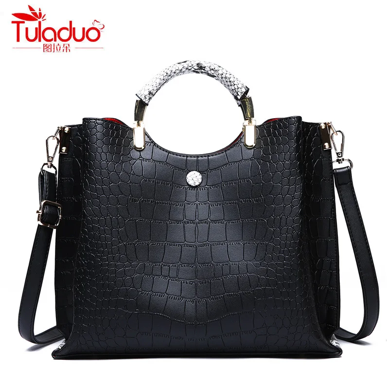 

High Quality PU Leather Women Handbags Famous Brand Designer Women Shoulder Bags Fashion Solid Ladies Large Capacity Tote Bags