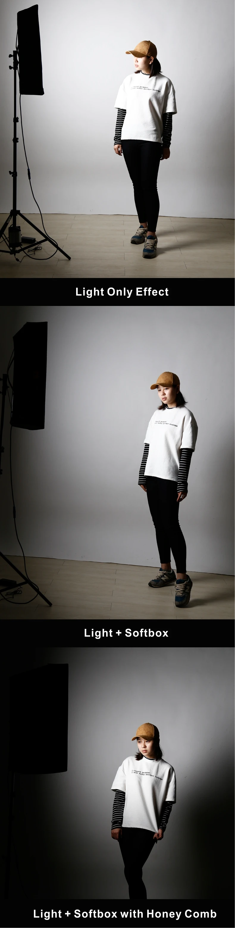 Godox 35x160cm 14x63 Strip Beehive Honeycomb Grid Softbox w Bowens Mount