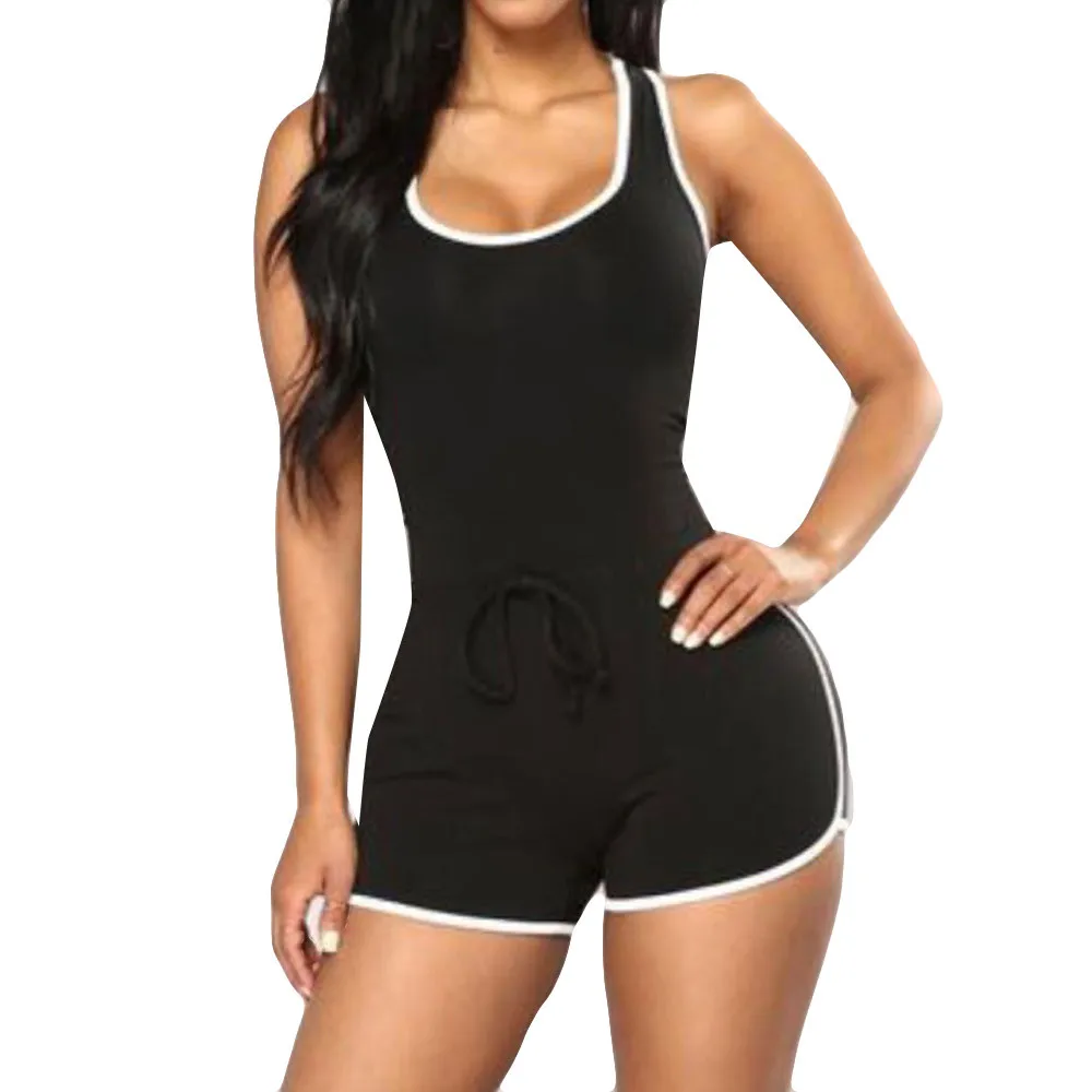 

Sexy Playsuit Women Sleeveless Bandage Tank Top Sexy Sexy Bodycon Sleeveless Jumpsuit Rompers Women Top Summer Beach