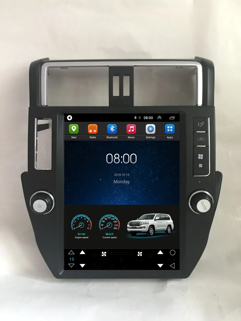 12," Tesla вертикальный экран Android автомобильное радио аудио Sat Nav Головное устройство для Toyota Prado 150 2010 2011 2012 2013
