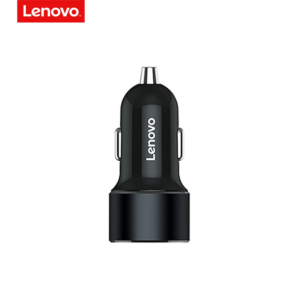 Lenovo HC12 умных зарядных порта USB для автомобиля Зарядное устройство 2-Порты и разъёмы 2.4A кабель для быстрой зарядки с металлической AC/DC 12-24V Dual USB Автомобильное зарядное устройство для зарядки для бытовой электроники