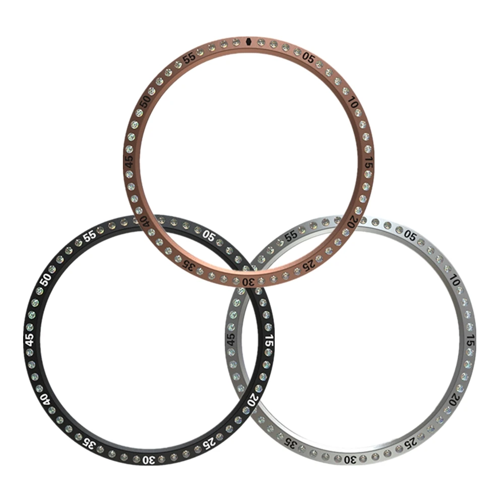 

Diamond Bezel Ring for Samsung Galaxy Watch 46mm/42mm/Gear S3 Stainless Steel Adhesive Cover Anti Scratch Collision Protector
