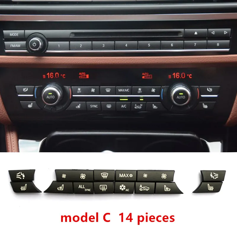 Console Air Conditioner Replacement Buttons Decoration For BMW F10 F18