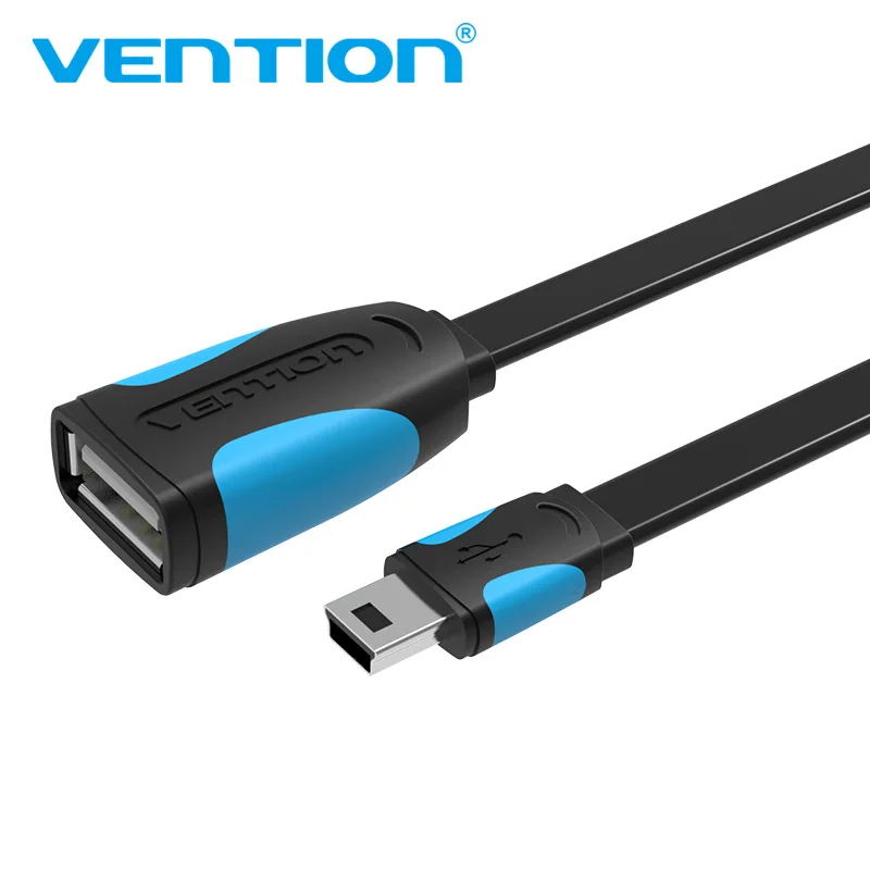 Vention Mini USB OTG кабель 0,1 м 0,25 м Папа Mini USB к женскому USB OTG адаптер для gps камеры мобильного телефона планшета U диск мыши