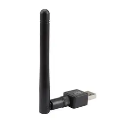 USB Беспроводная сеть Lan Карта ключ Wi-Fi 150 Мбит/с 2 дБ антенна 2,4 г портативный сильный сигнал приема Wifi адаптер маршрутизатор