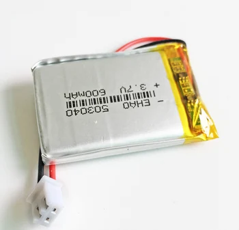 

3.7V 600mAh battery JST XH 2.54mm 2pin connector 503040 Lithium Polymer Rechargeable Battery For Mp3 DVD Camera GPS bluetooth