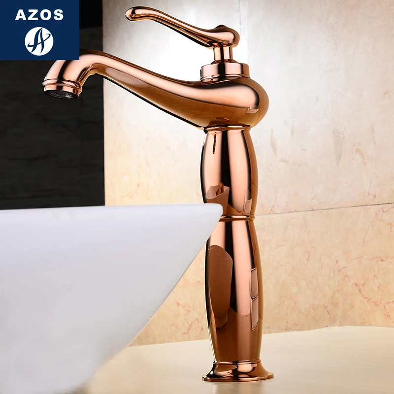 

Azos Under Counter Basin Faucet Soft Wash Basin Brass White Cold and Hot Switch Shower Room Basin Bathroom Cabinet Single Handl