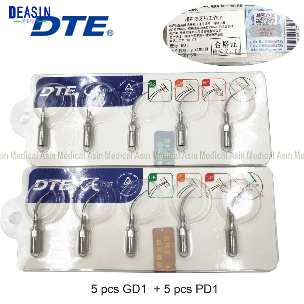 

10 PCS Dental Scaling Perio Tips for Satelec DTE NSK Ultrasonic Scaler Handpiece Teeth Whitening