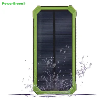 

PowerGreen Key Chain Solar Charger 15000mAh Solar Power Bank Mini Solar Panel for Mobile Phone Battery