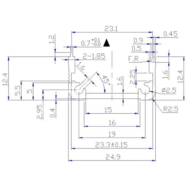 Алюминиевый шкаф для электрощитка PCB проект коробка 25X25X40 мм Электроника Сделай Сам корпуса