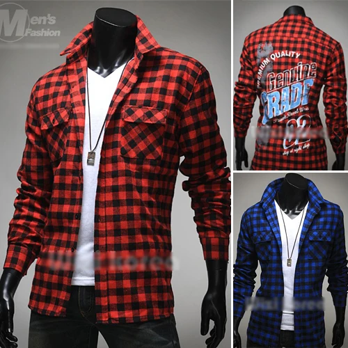 camisa escocesa hombre