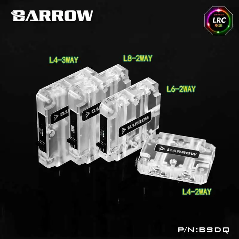 Barrow BSDQ2/3 Multi graphics card water connector block Applicable to multi-graphics card SLI crossfire use Built-in RGBversion unmarried motherhood in barrow