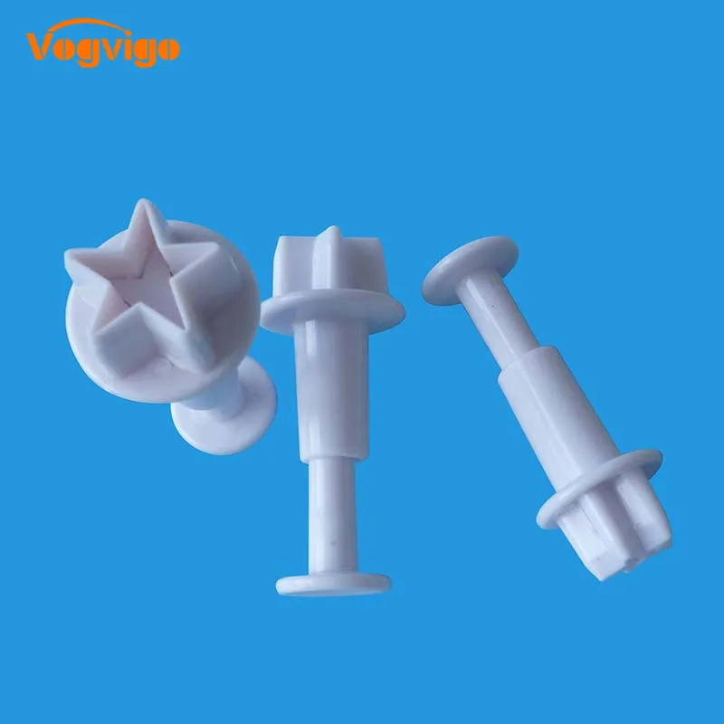 

VOGVIGO Plum Star Cookie Cutter Fondant Biscuit Mold 3Pcs/Set Plunger Sugarcraft Cake tools Decorating Cake Decorating Tools