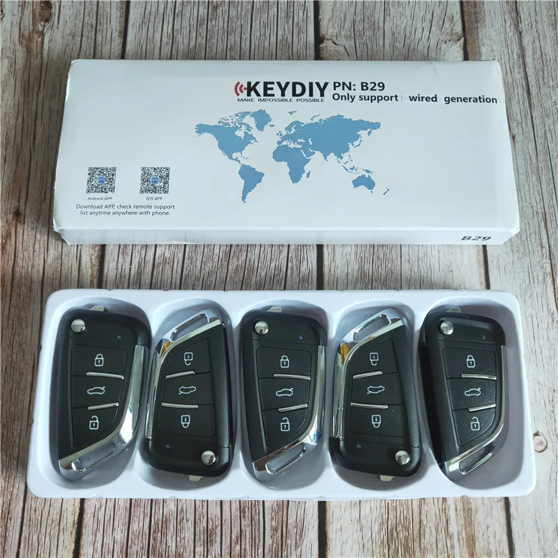 KEYDIY KD B29 3 кнопки Заготовка ключа замка зажигания автомобиля для KD900/KD-X2/URG200 ключ программист серии B дистанционное управление