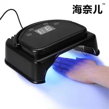 Красота ногтей Книги по искусству 64 Вт УФ светодиодный ногтей гель лампы высокой Мощность двойной Полимеризации Гель лак для ногтей маникюр ЖК-дисплей таймер Сенсор