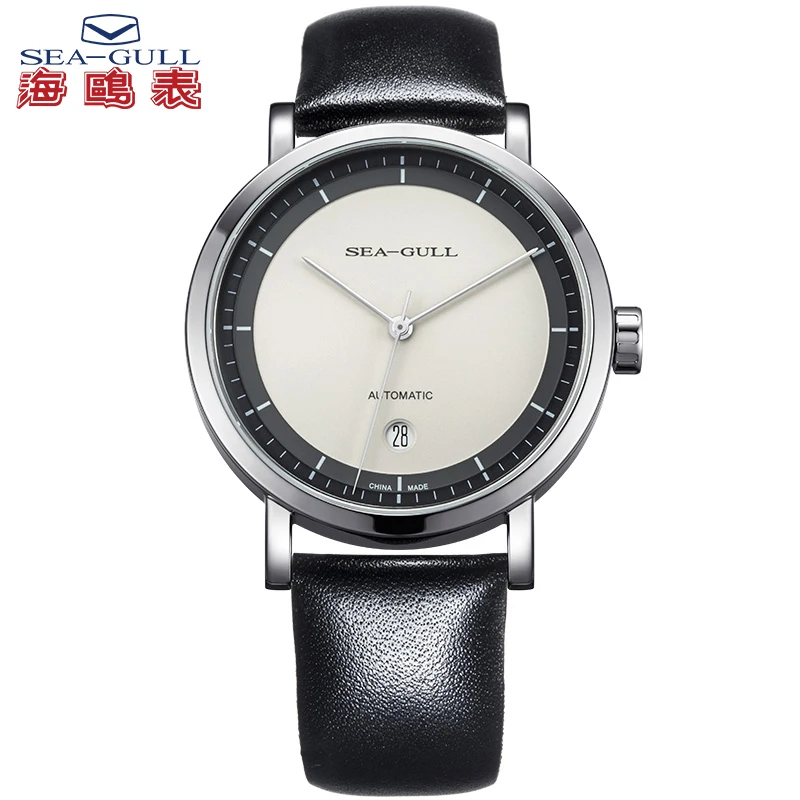 

Simple Style Minimalist 3 Hands Seagull 10mm Thin Automatic Dress Watch Sea-gull Mechanical Watch 819.92.5041